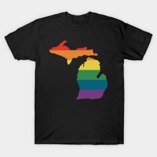 Michigan State Rainbow T-Shirt